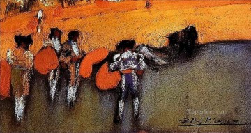 village bullfight Painting - Bullfight 1900 cubism Pablo Picasso